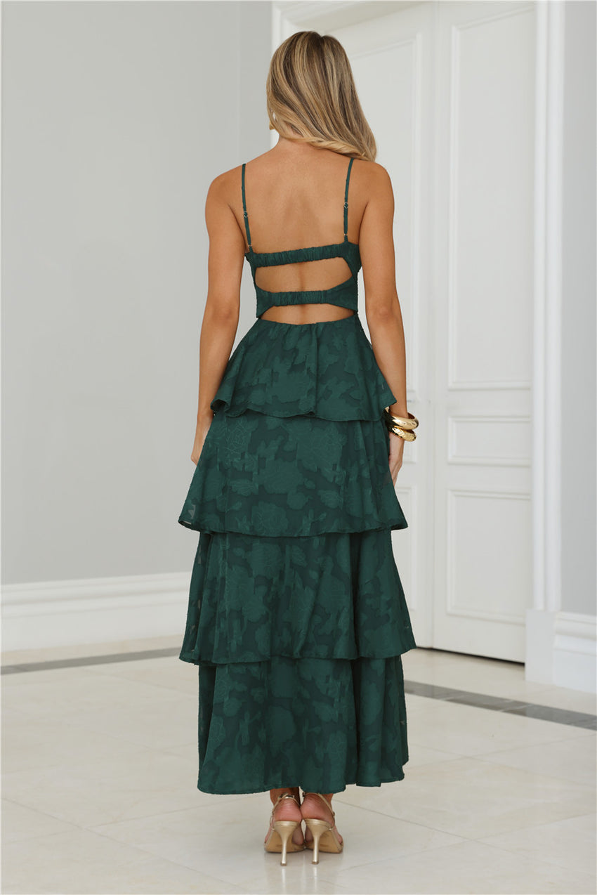 Thriving Now Maxi Dress Green