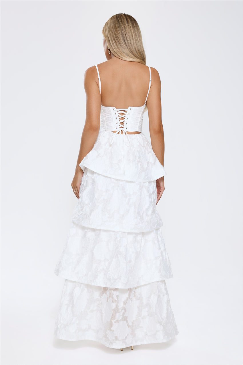 Elevated Desire Maxi Dress White