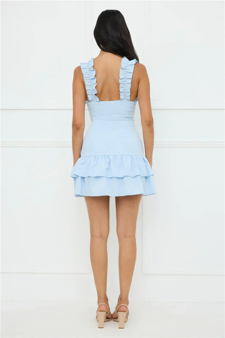 Your Wildflower Mini Dress Blue