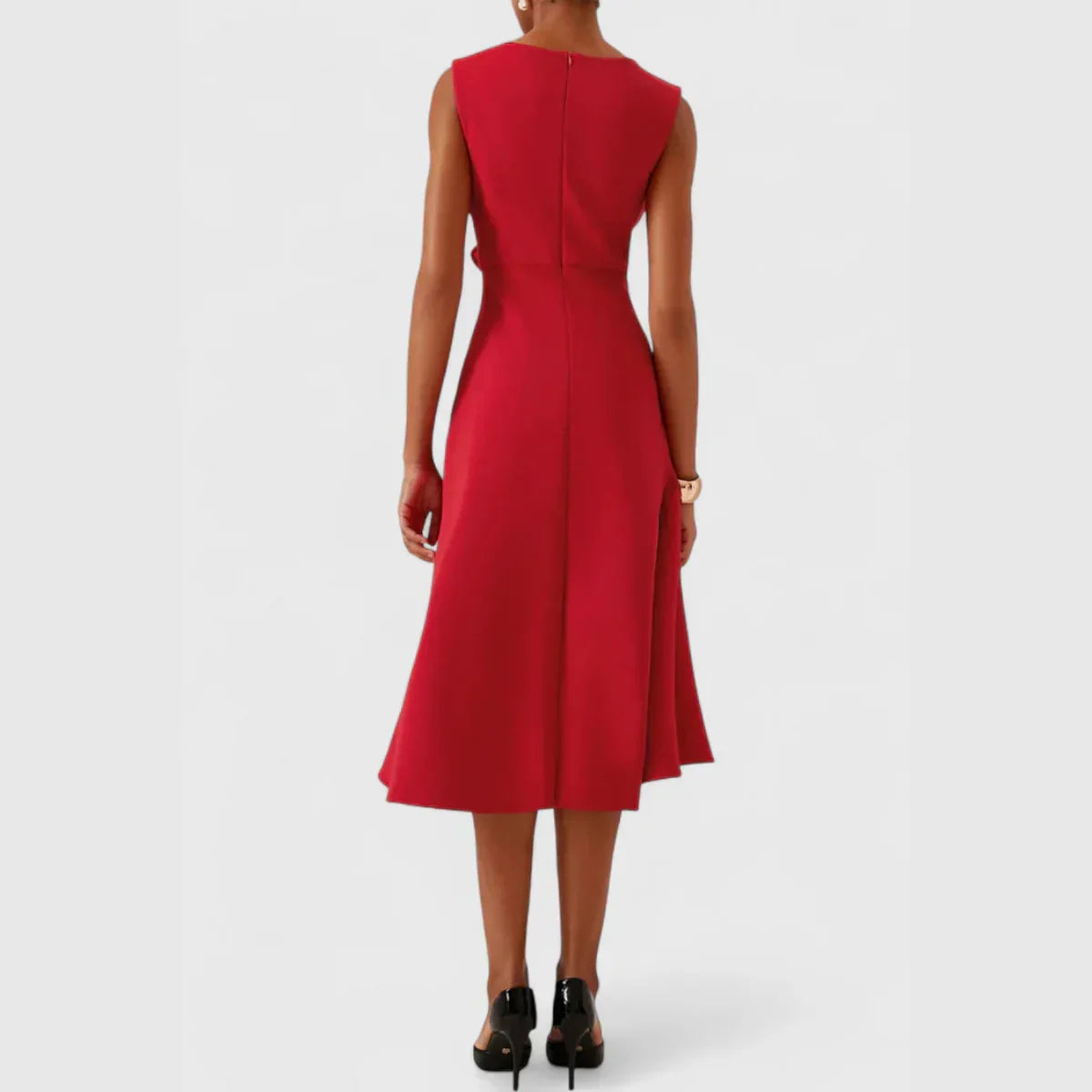 Iris Ruffle Midi Dress