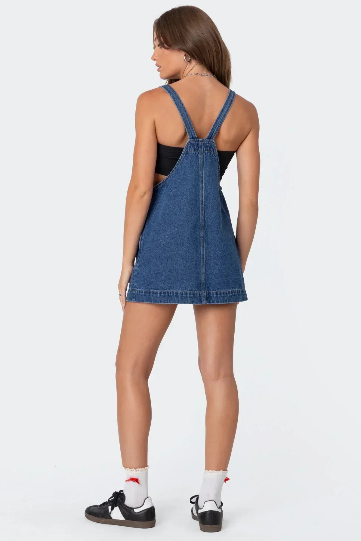 Overall Denim Mini Dress
