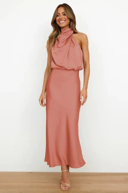 Solstice Draped Midi Dress