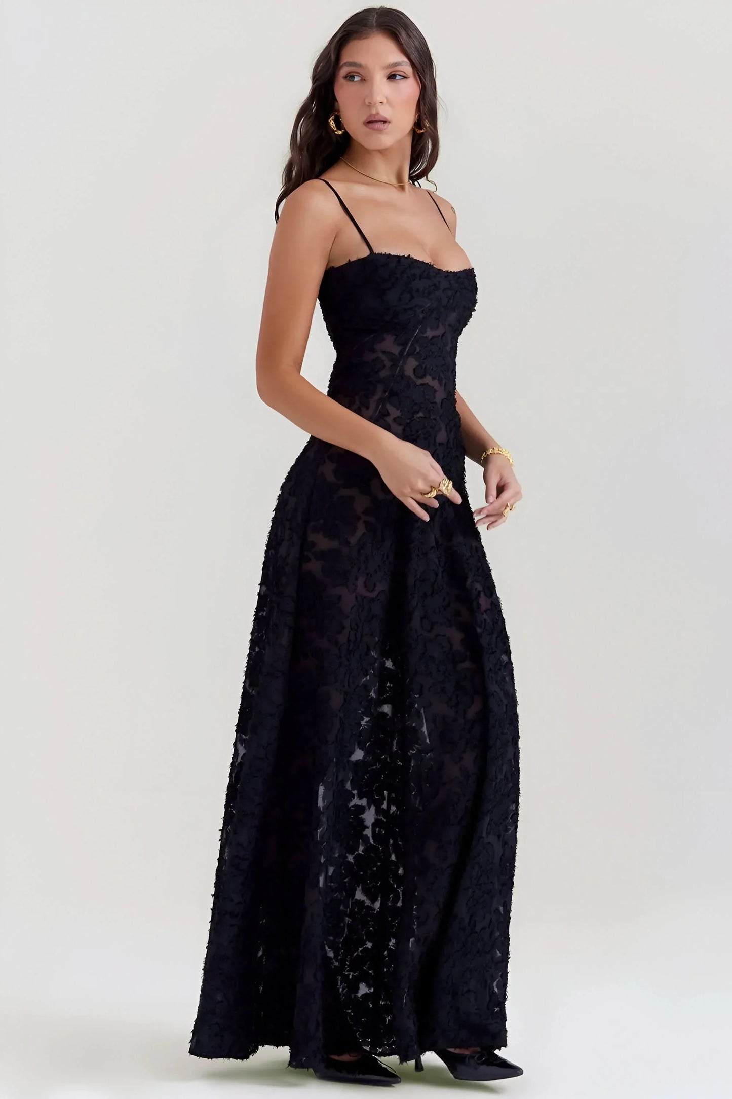 Evangeline Lace Maxi Dress
