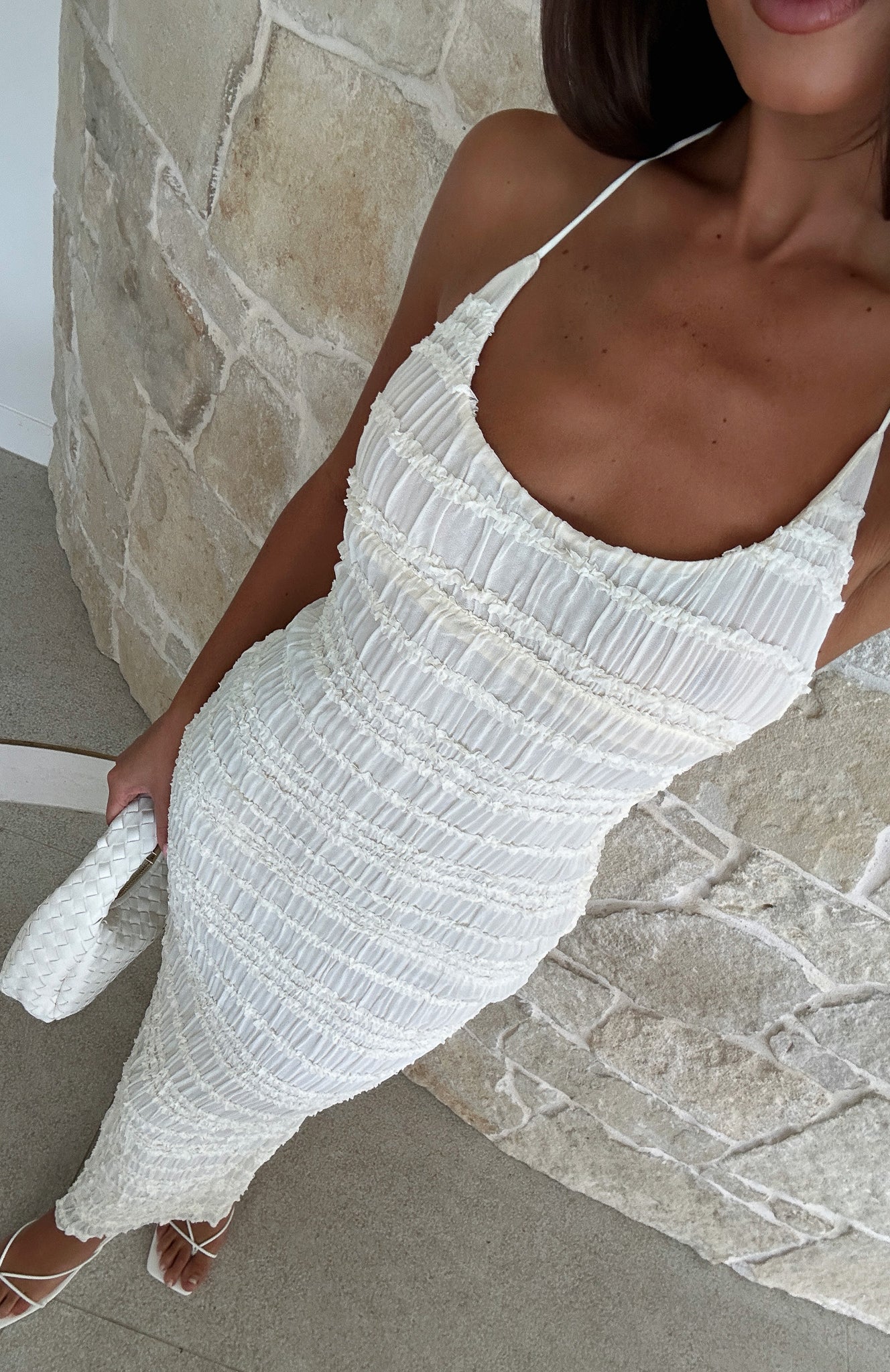 Goodbye Halter Maxi Dress
