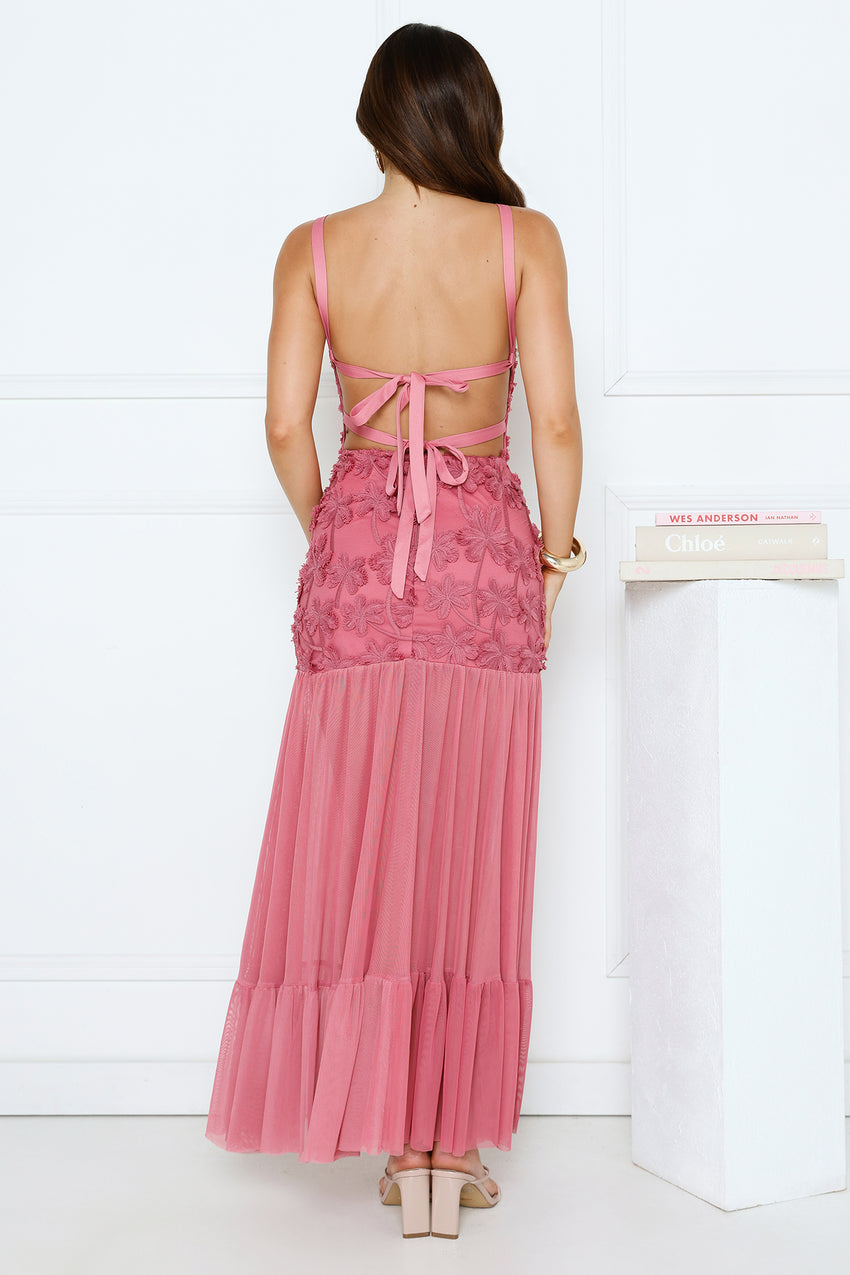 Rosehaven Maxi Dress Rose