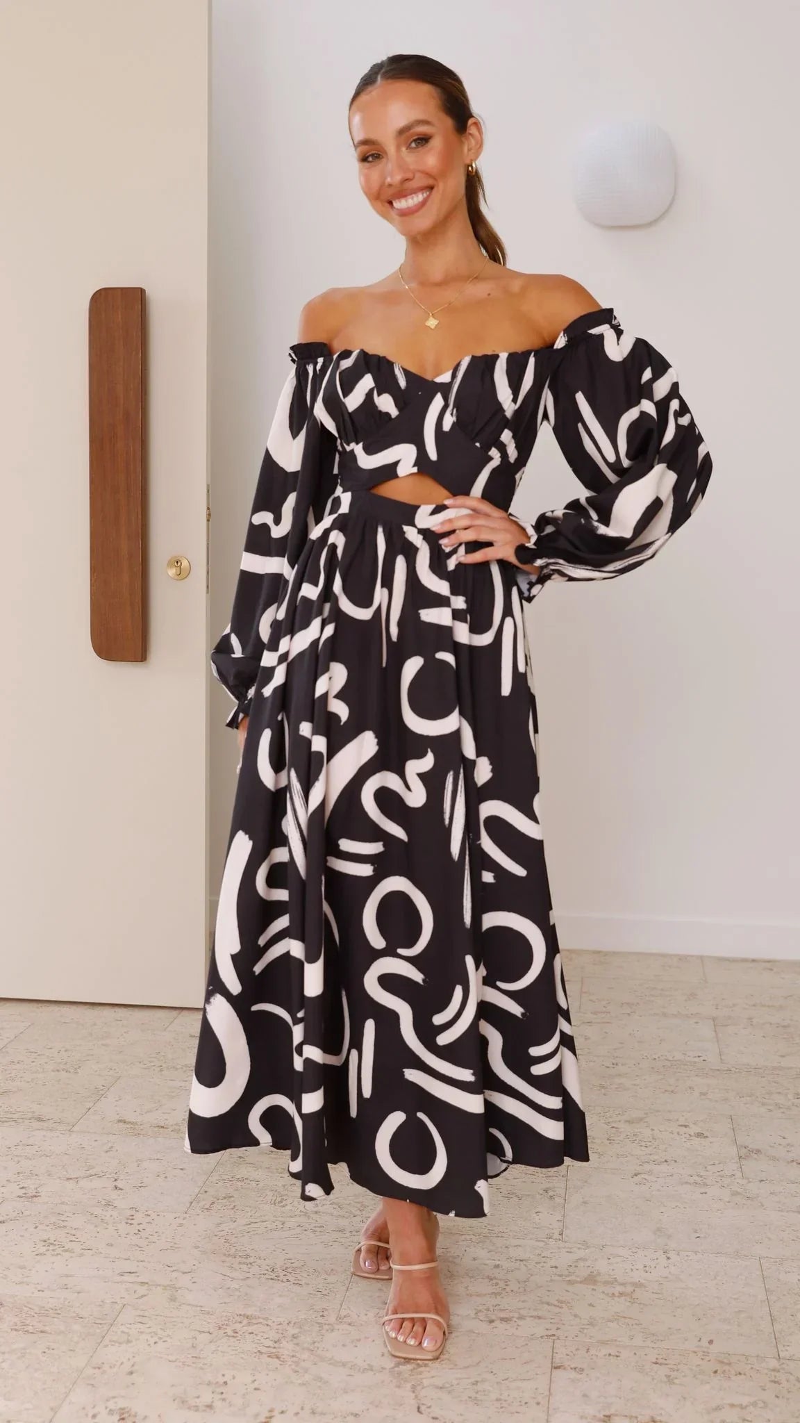 Valentina Abstract Maxi Dress