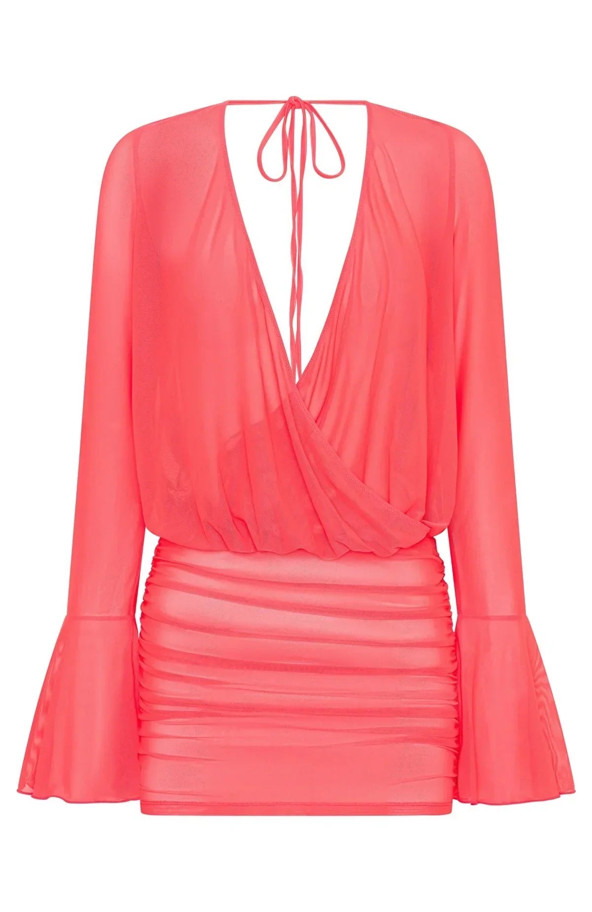 Coral Moon Mini Dress