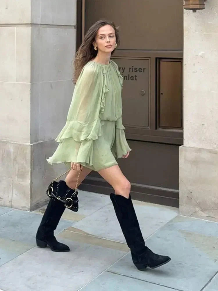 Juliana Ruffle Mini Dress