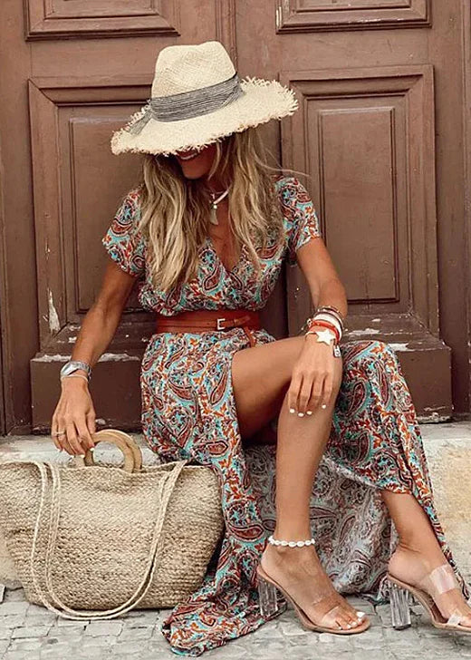 Rosalie Wrap Maxi Dress
