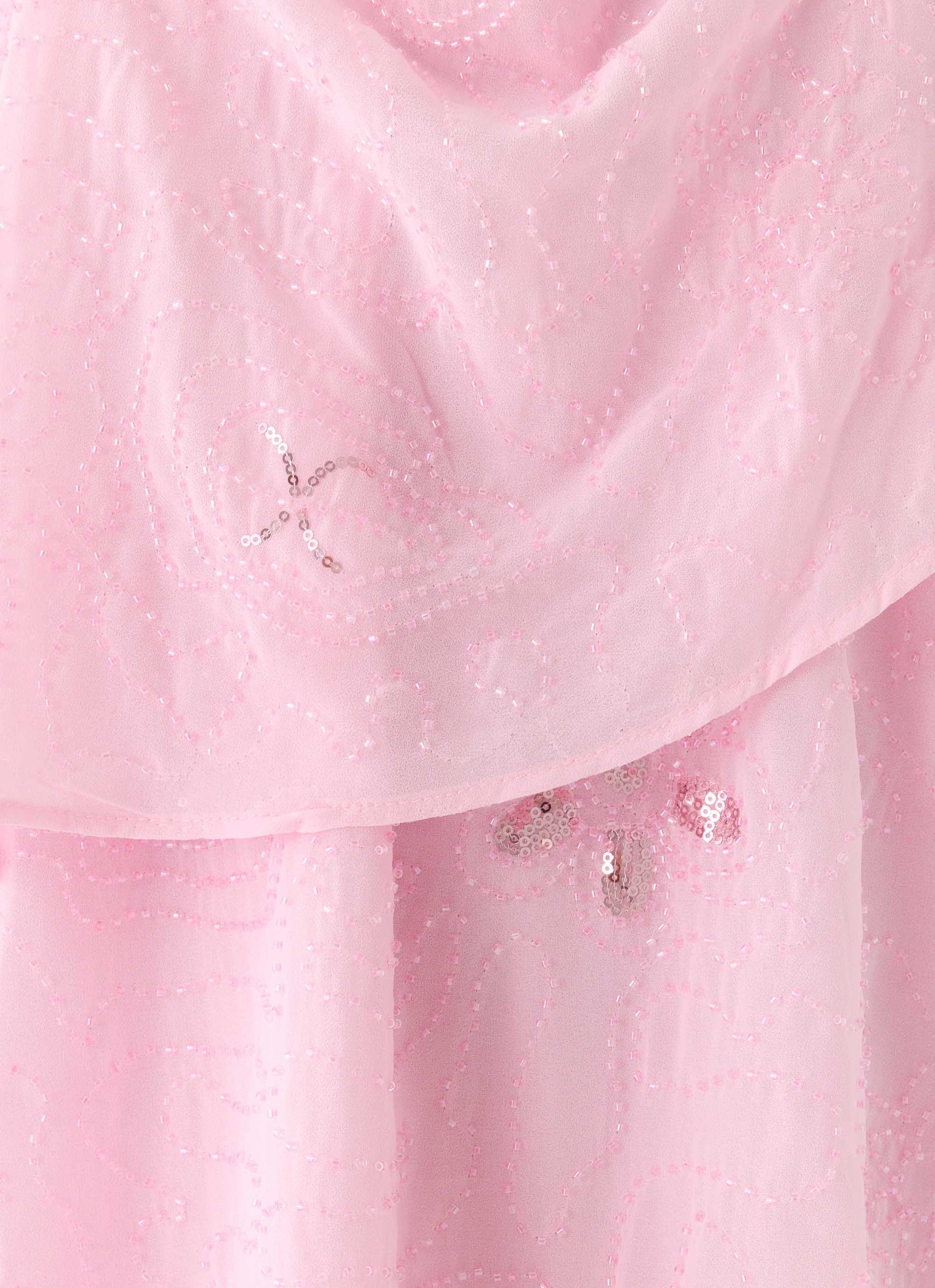 On The Go Beaded Mini Dress Pink