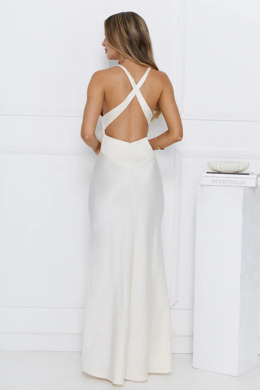 Simply Sophisticated Maxi Dress Ivory