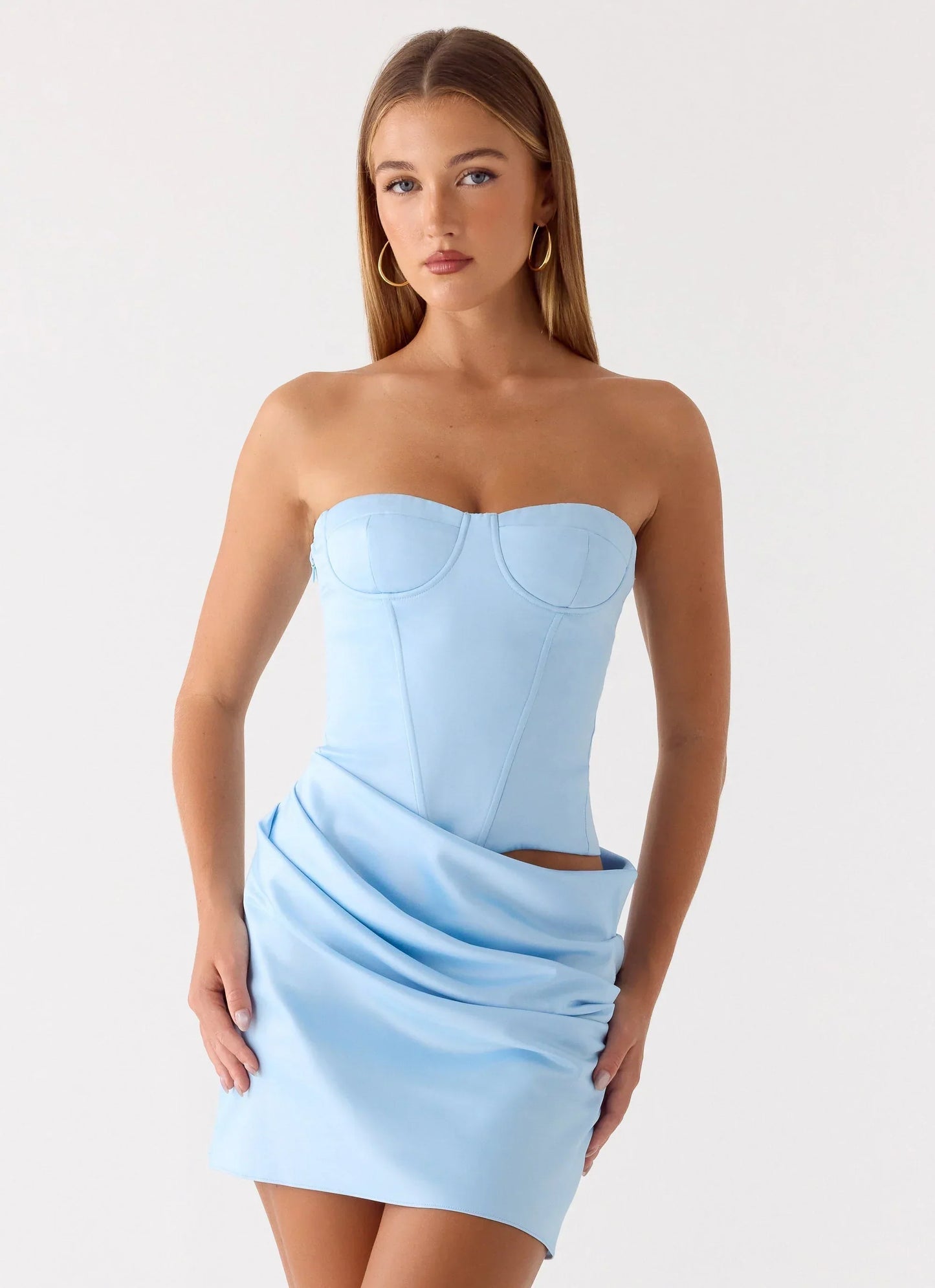 Cosmala Mini Dress Light Blue