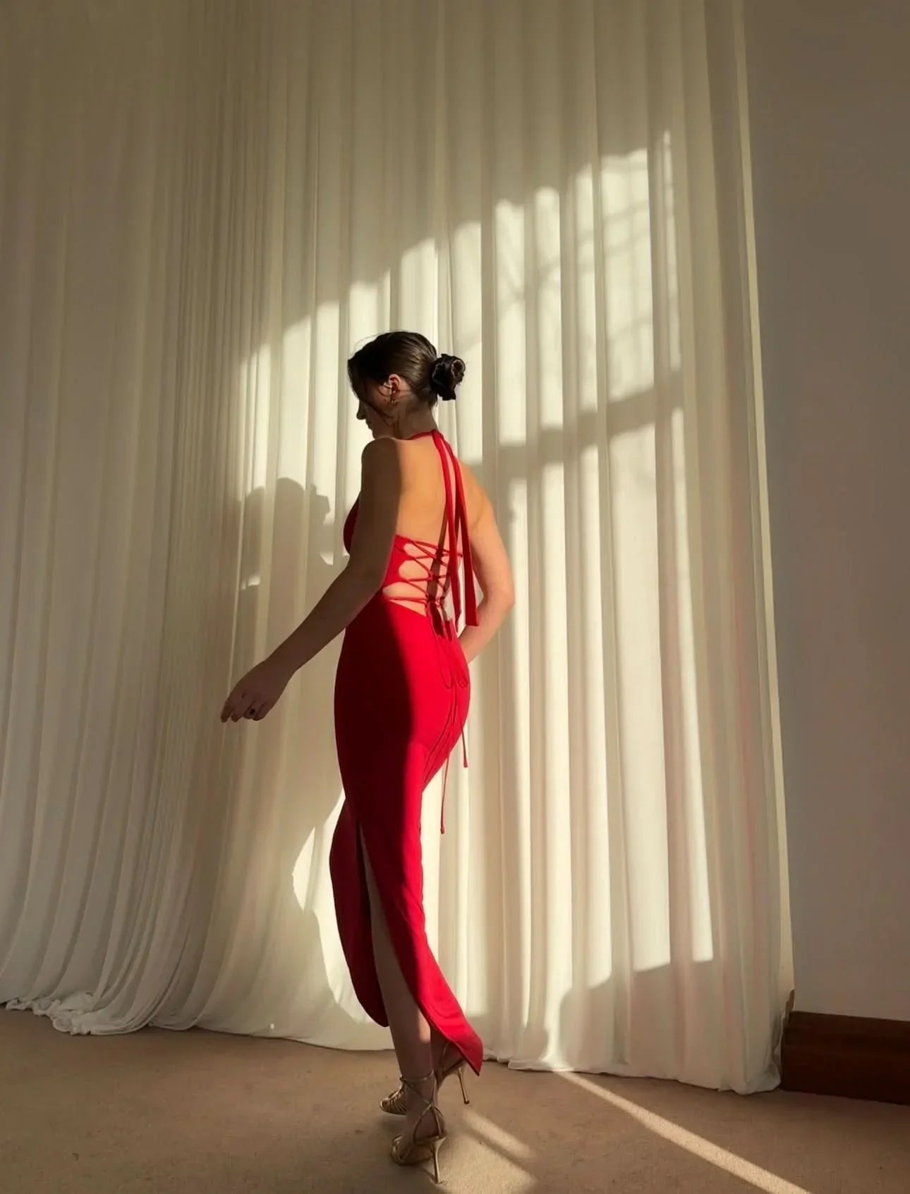 Sienna Halter Maxi Dress