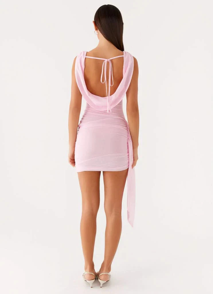 Isabella Ruched Mini Dress