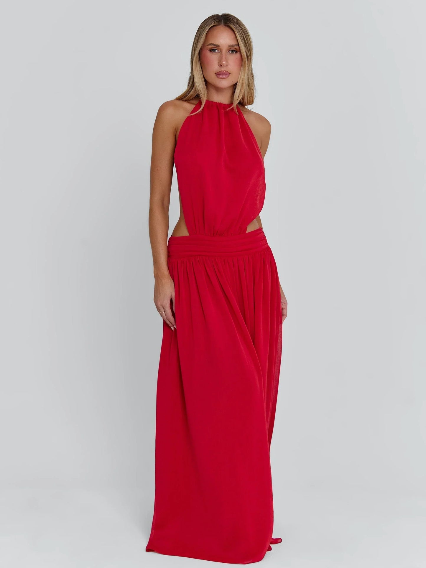 Loretta Red Maxi Dress