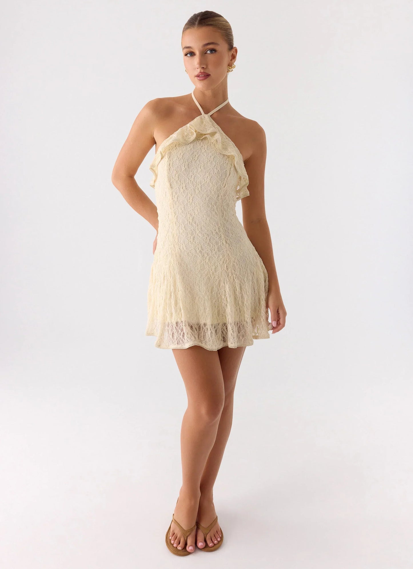 Every Second Mini Dress White