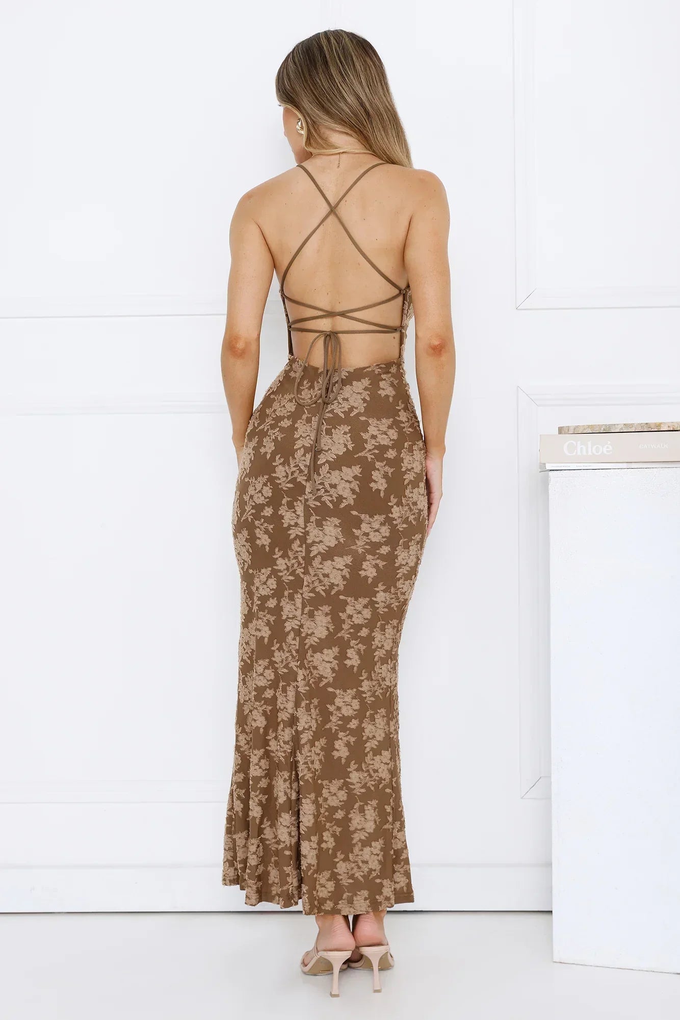 Remind Me Later Maxi Dress Brown