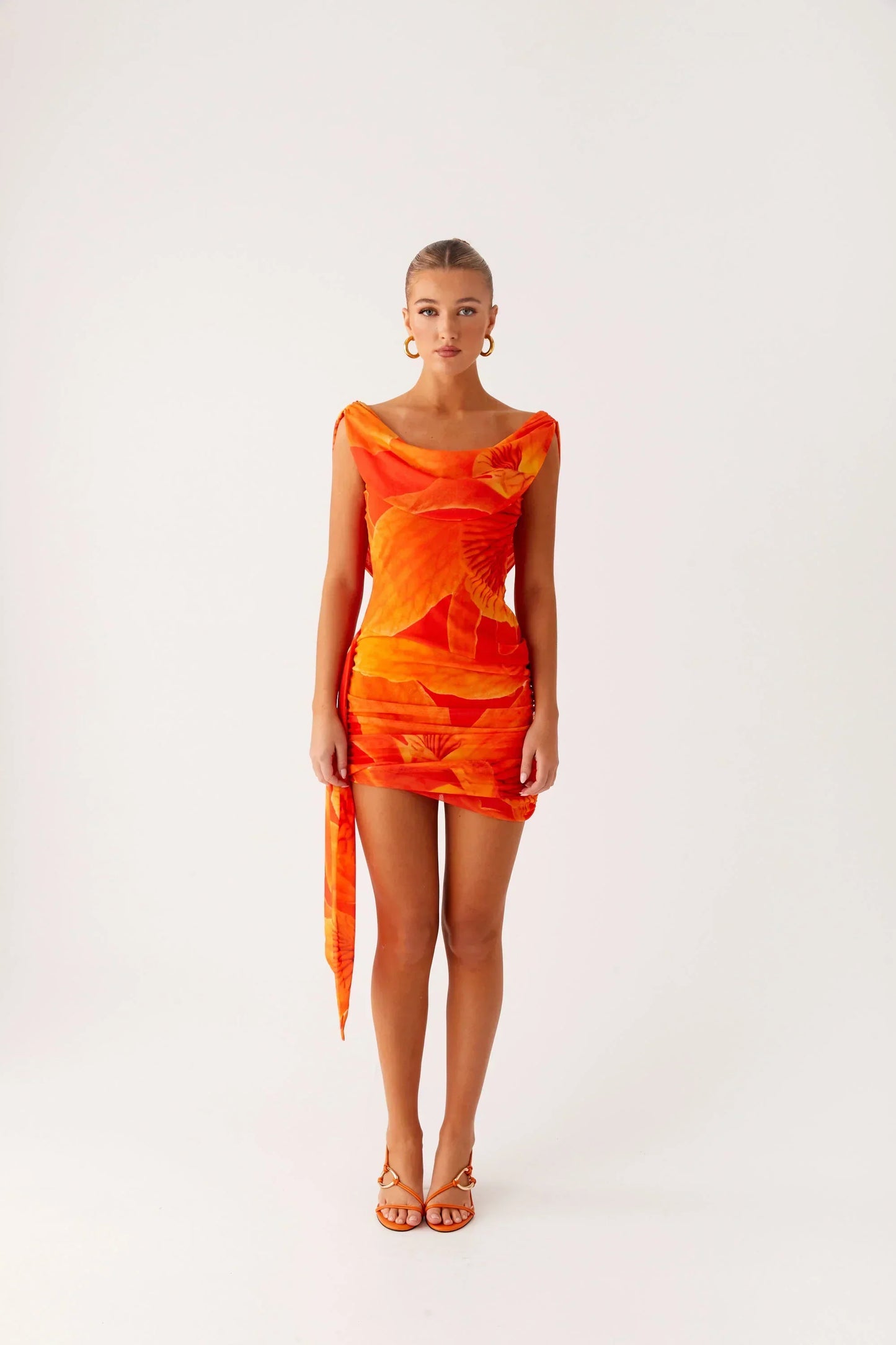 Good Fortune Mini Dress - Serene Orange