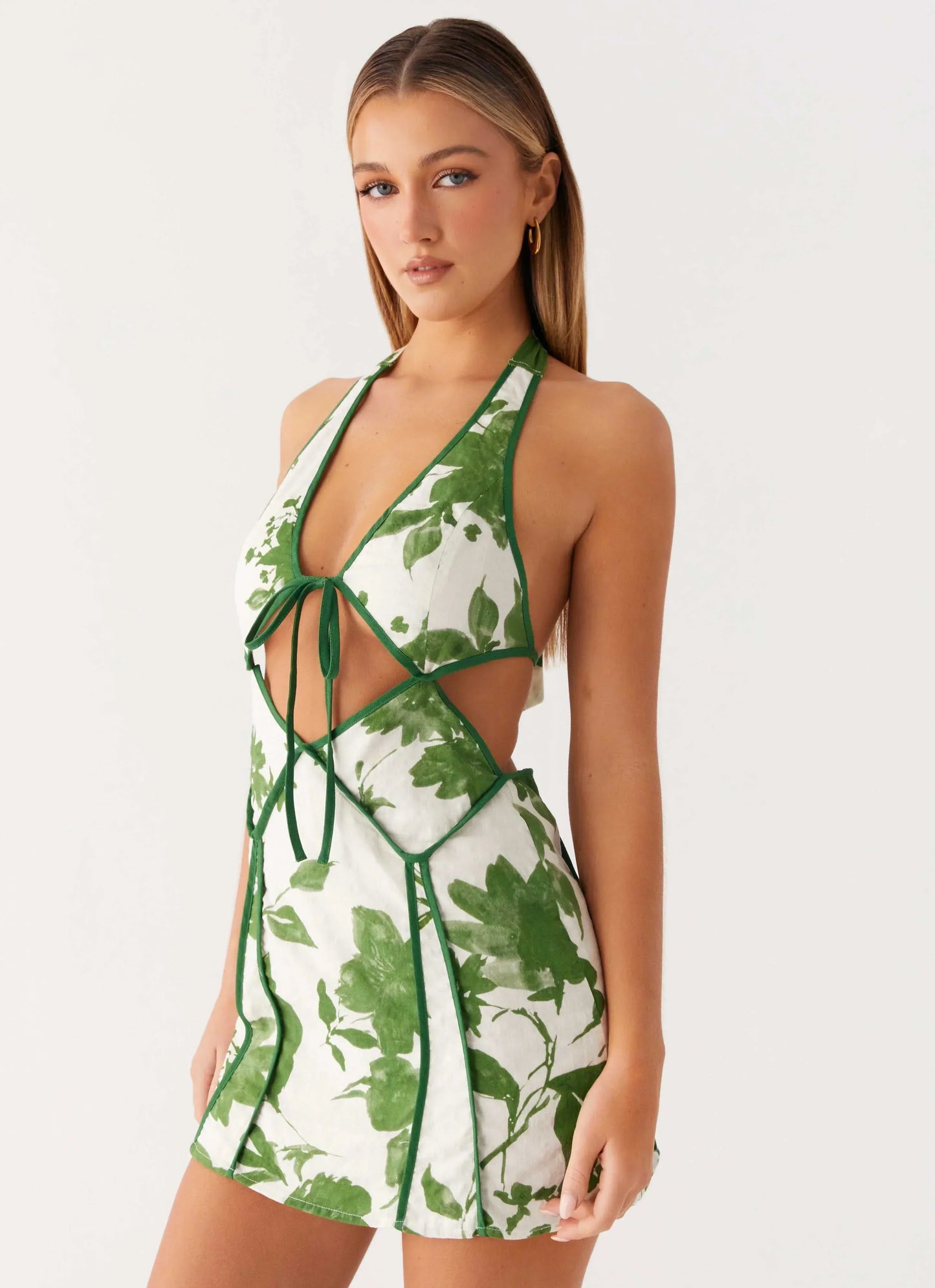 Sonnet Mini Dress - Verdant Bloom