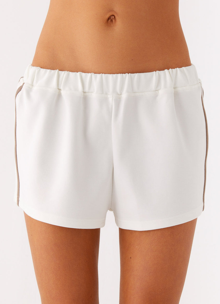 Perrie Track Shorts - Off White