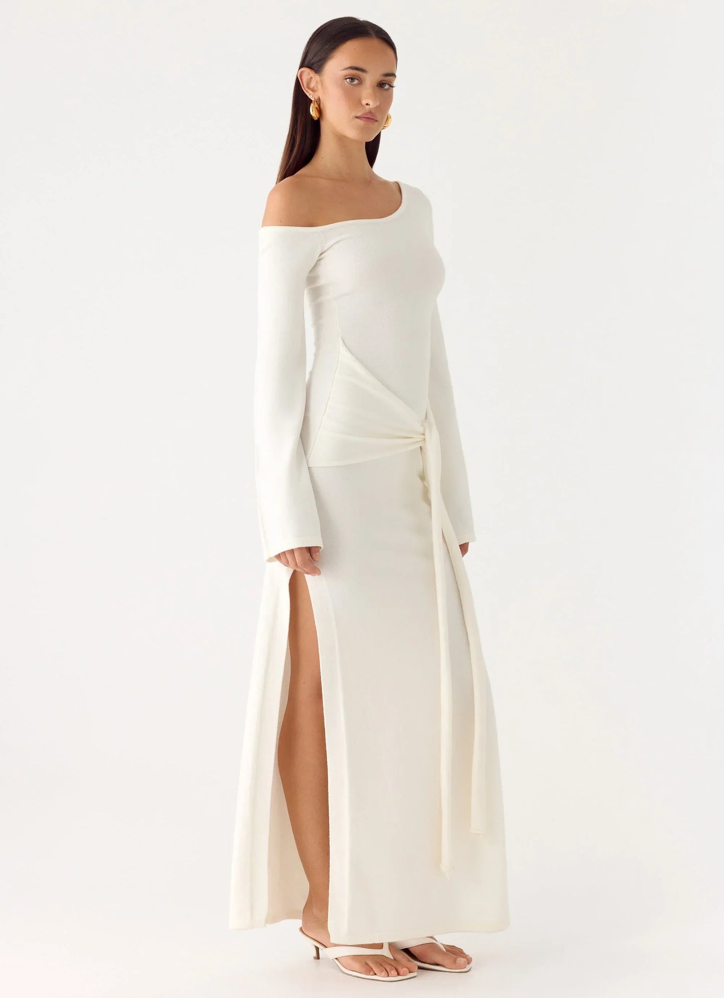 Kova Knit Maxi Dress White