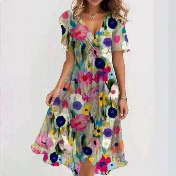 Elena Wrap Midi Dress