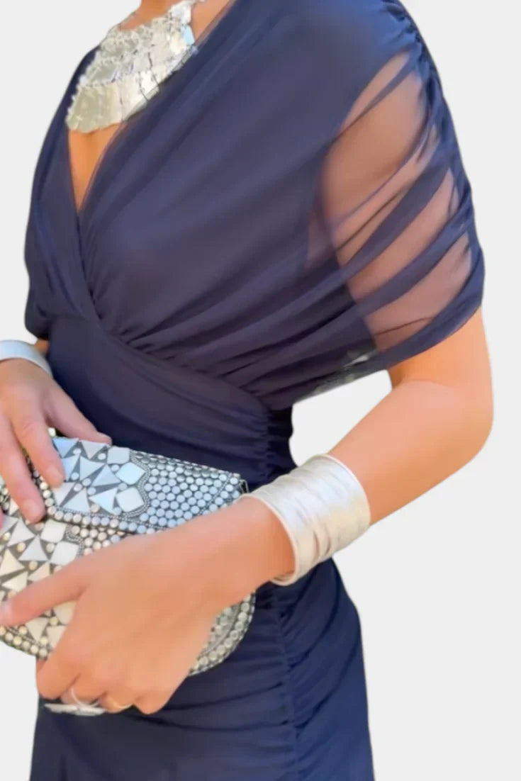 Evangeline Ruched Maxi Dress