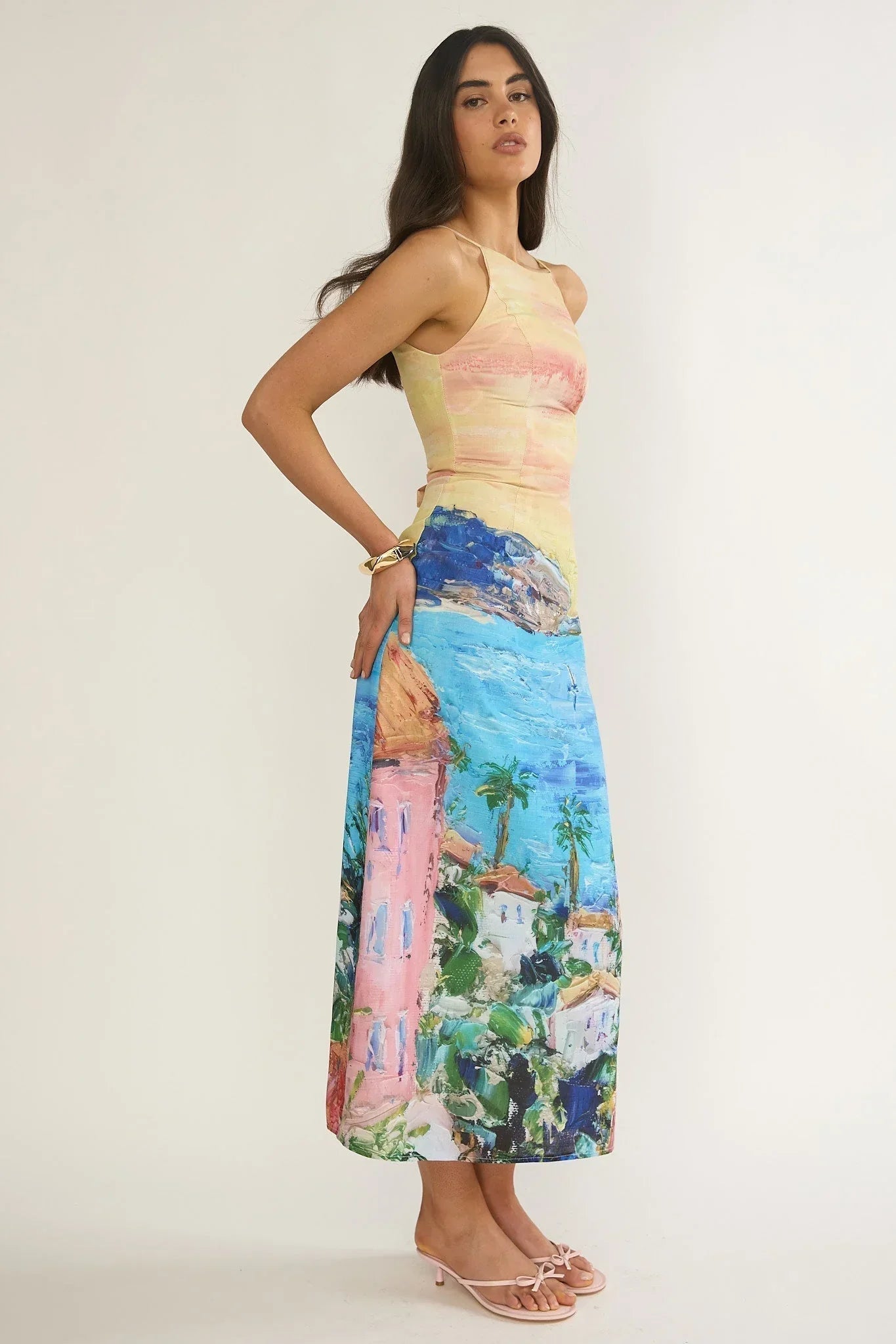 No Ordinary Girl Midi Dress Euro Print