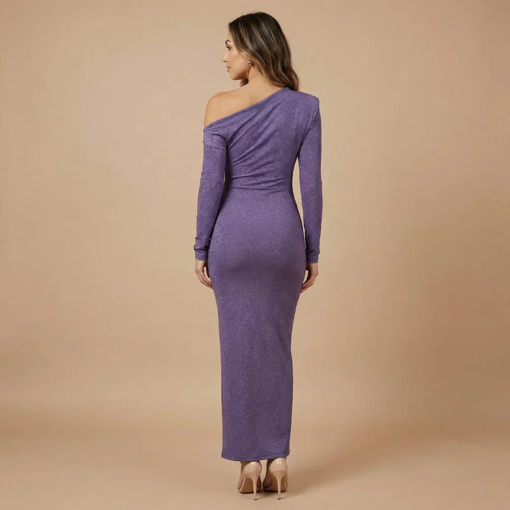 Simone Shimmer Maxi Dress