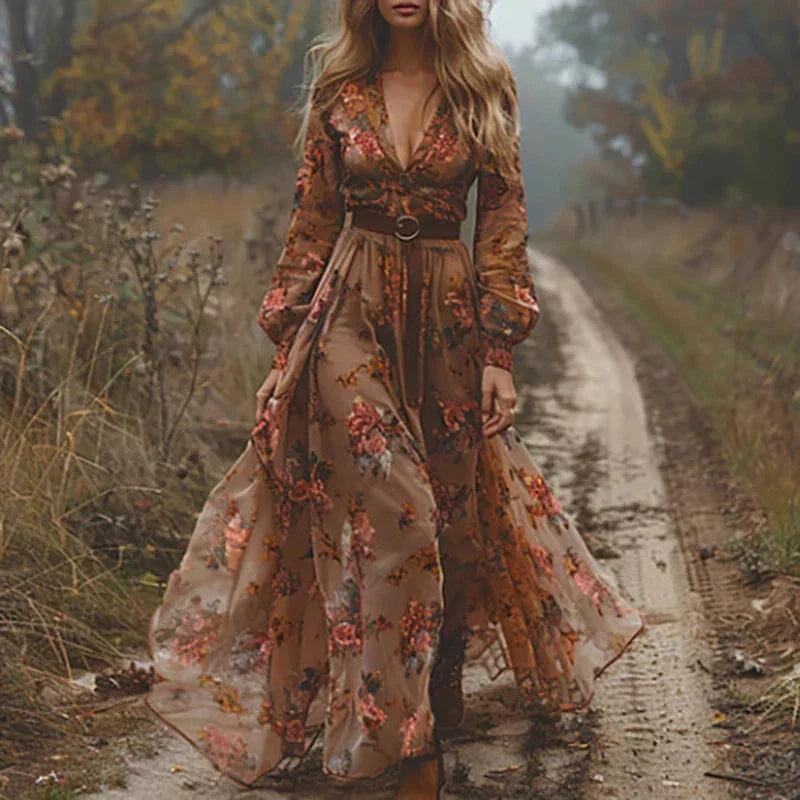 Valentina Embroidered Maxi Dress