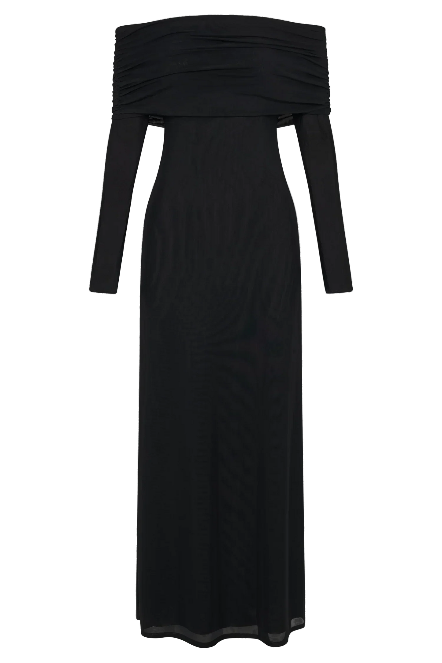 Josie Off Shoulder Mesh Maxi Dress