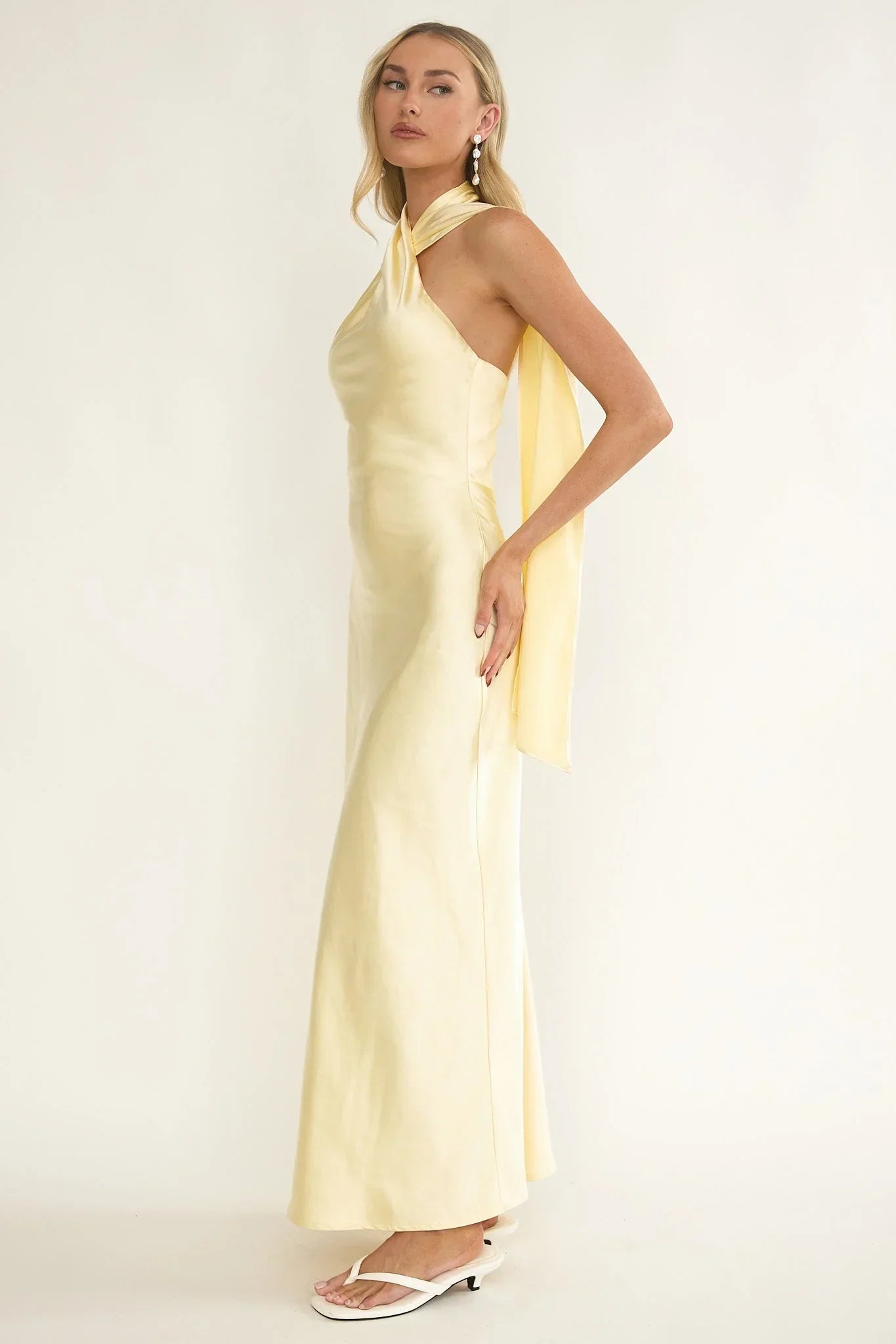 Alvara Halter Maxi Dress Butter