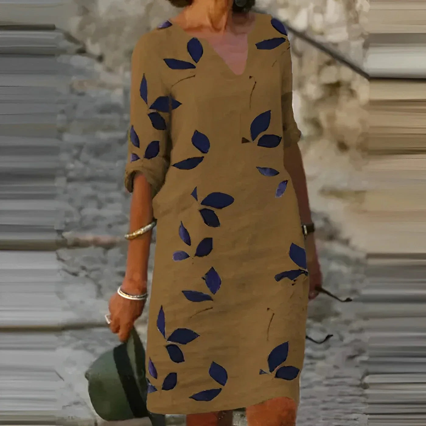 Sage Leaf Mini Dress