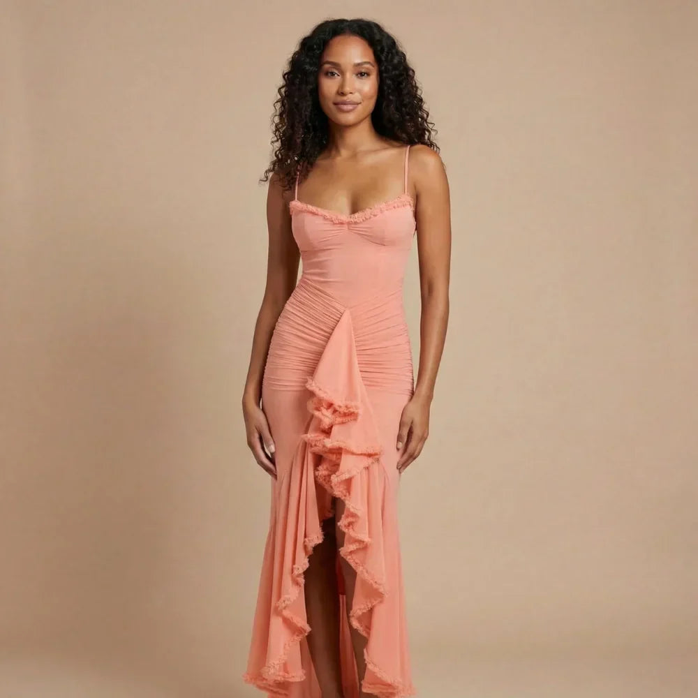 Valentina Ruched Maxi Dress