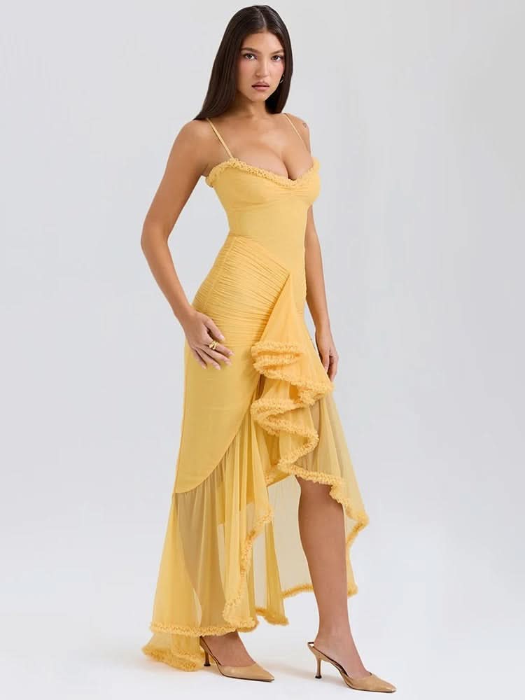 Gabbi Ruffled Midi Dress