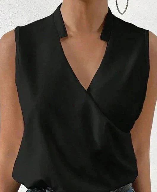 Nerisa Wrap Notch Top