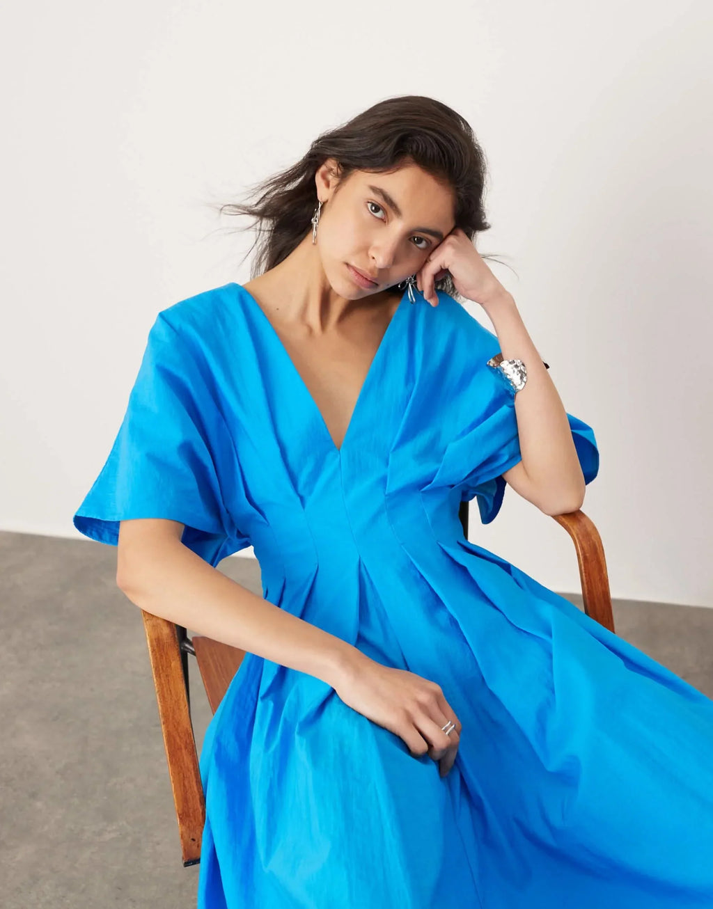 Adeline Pleated Midi Dress