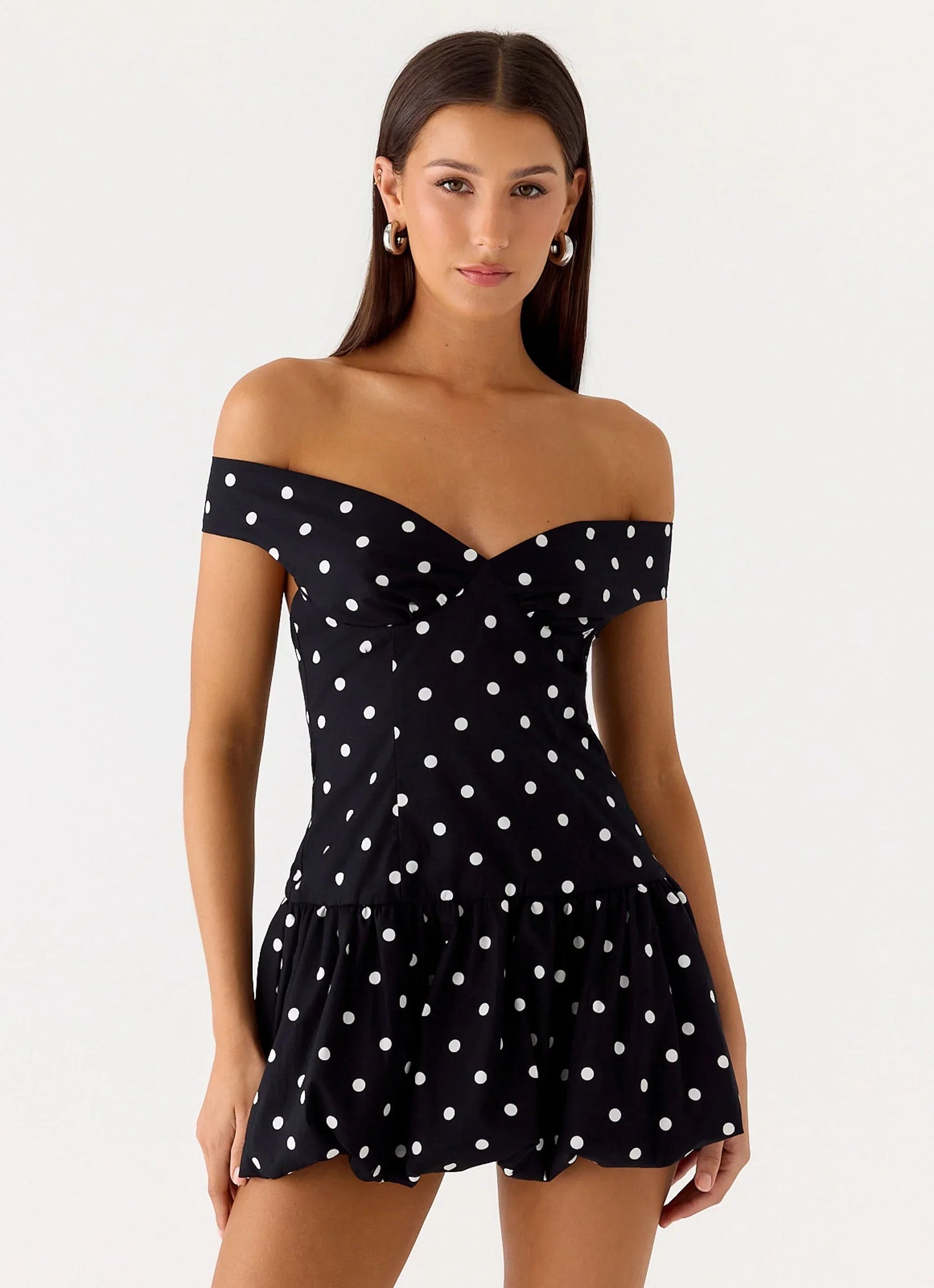 Endless Romance Mini Dress Black Polkadot