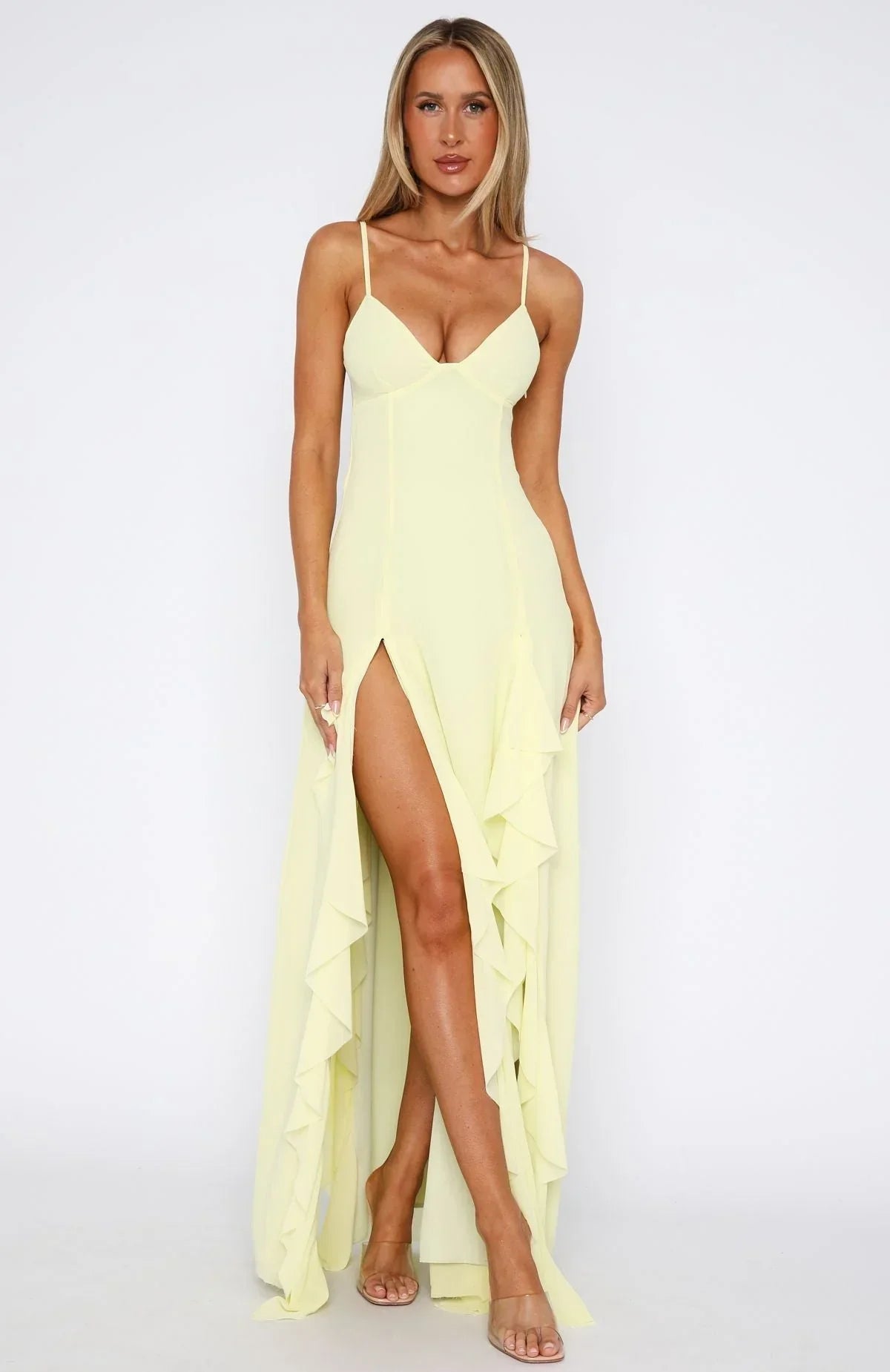 Lemon Solstice Maxi Dress