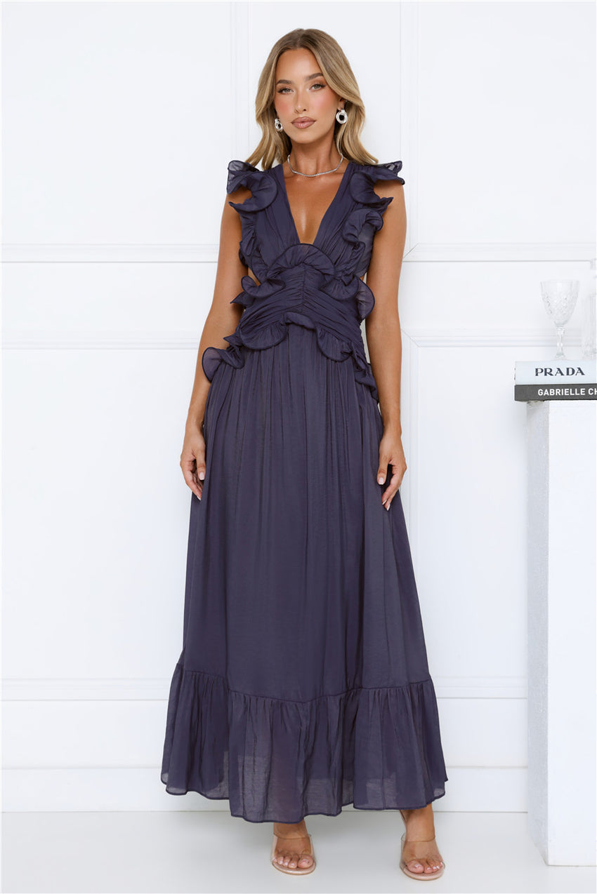 Evening Luxe Maxi Dress Navy