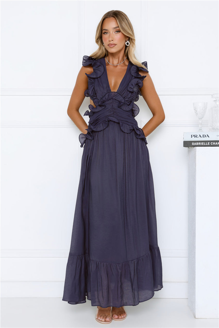 Evening Luxe Maxi Dress Navy
