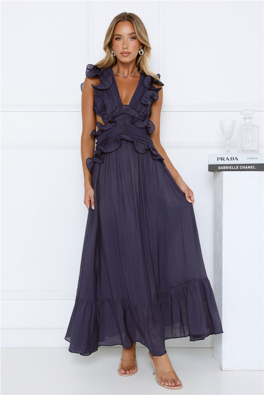 Evening Luxe Maxi Dress Navy