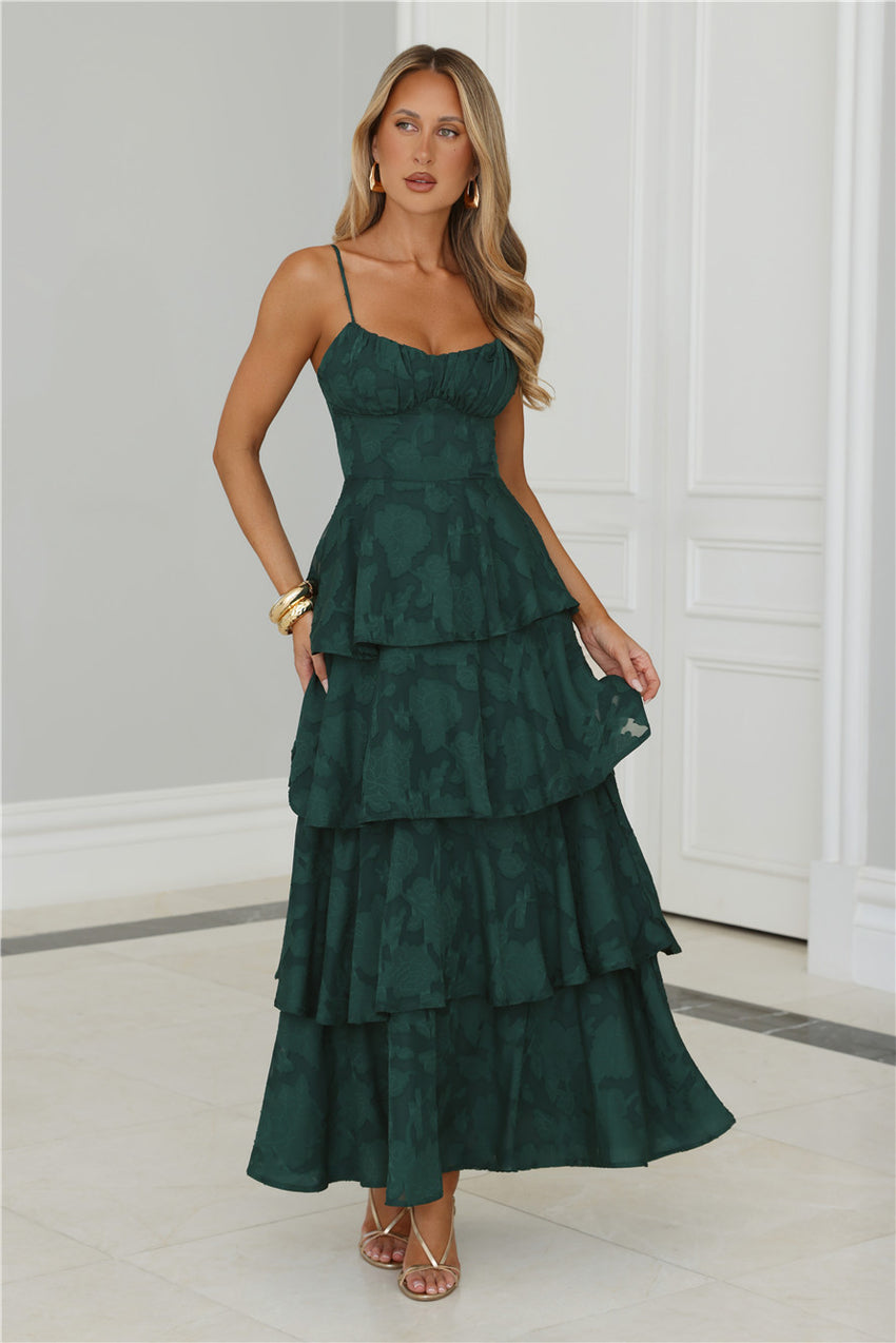 Thriving Now Maxi Dress Green