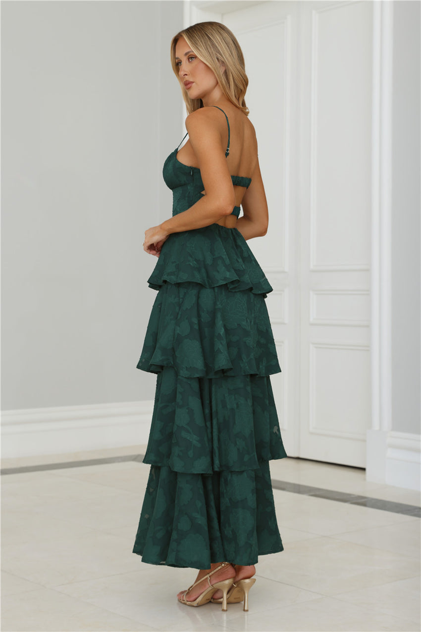 Thriving Now Maxi Dress Green