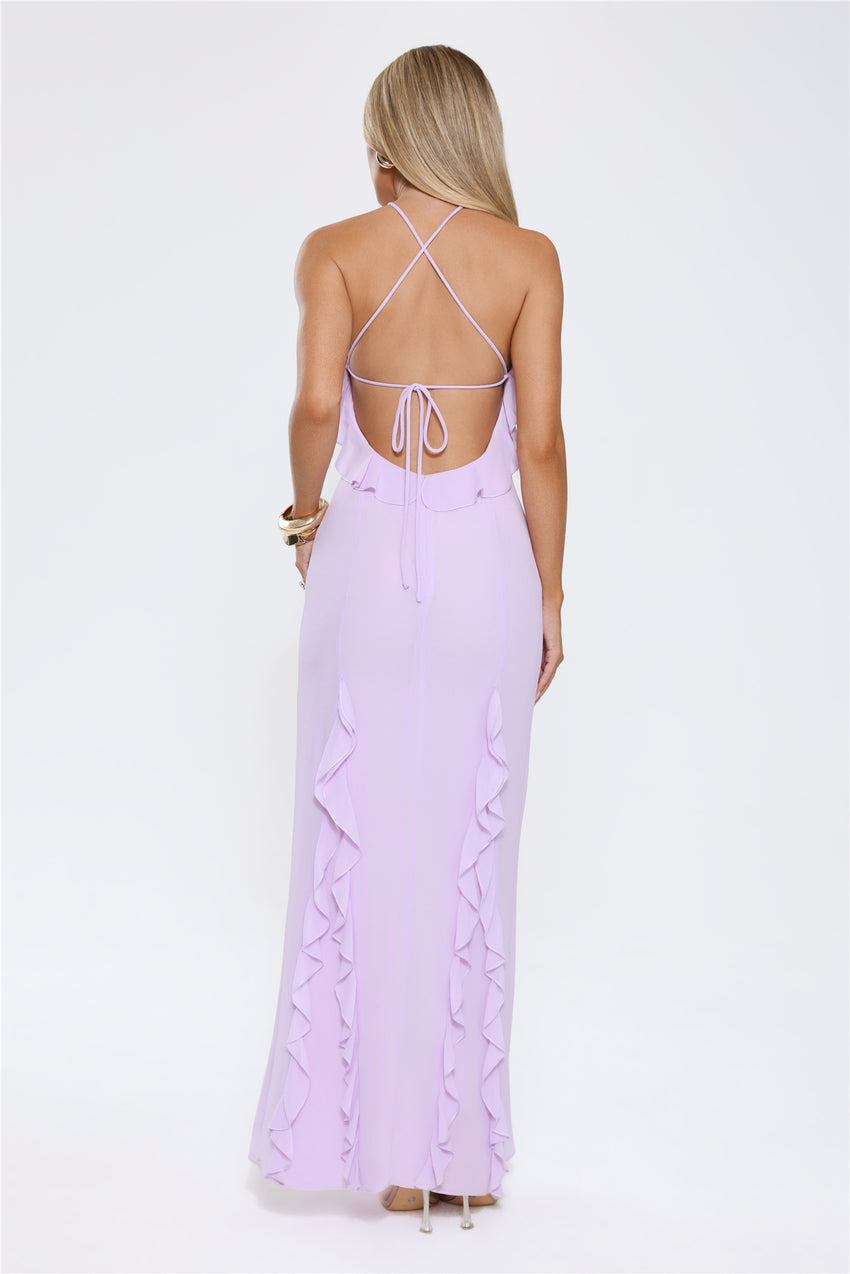 Showstopper Nights Maxi Dress Lilac