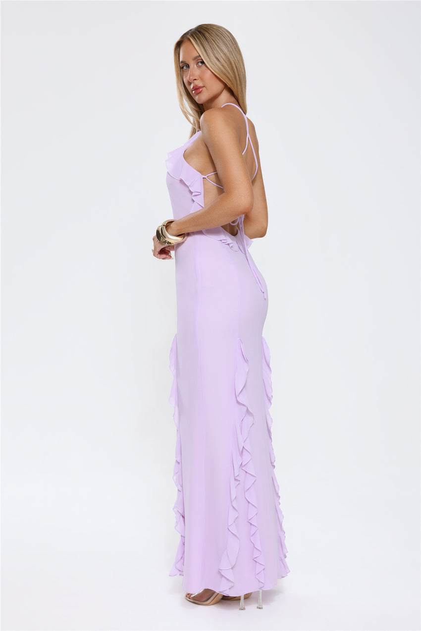 Showstopper Nights Maxi Dress Lilac