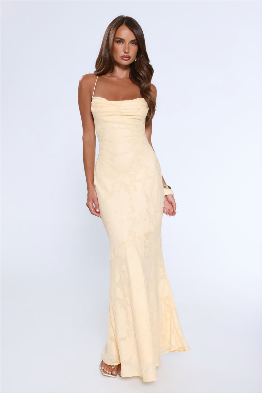 Bridge To Wonderland Maxi Dress Lemon