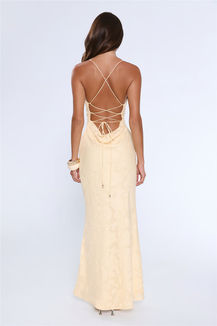 Bridge To Wonderland Maxi Dress Lemon
