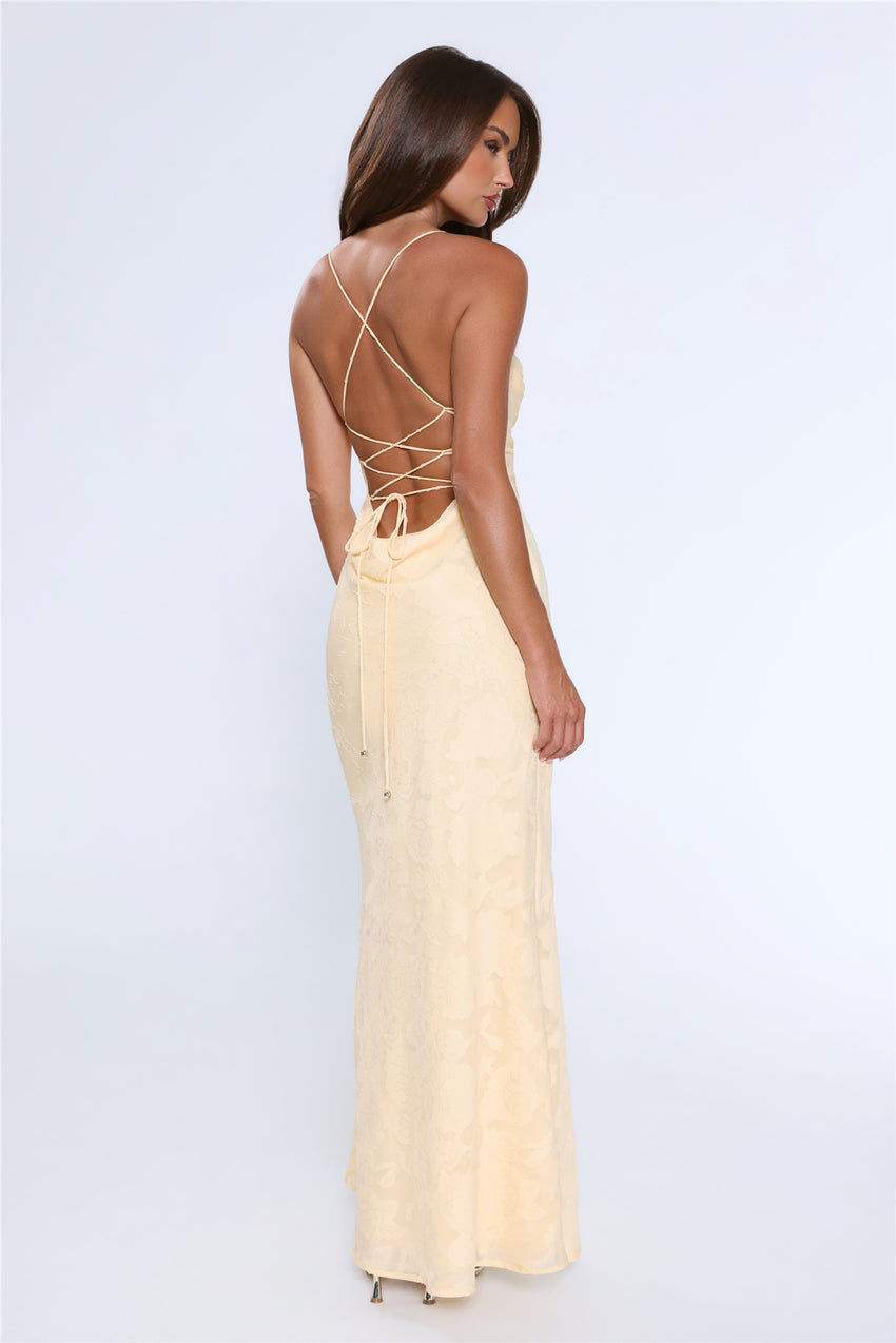 Bridge To Wonderland Maxi Dress Lemon