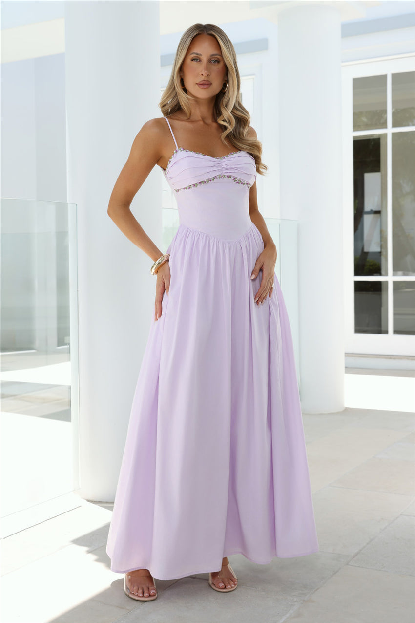 Happy Is Pretty Maxi Dress Lavender